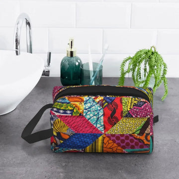 Ankara Tribal Toiletry Organizer