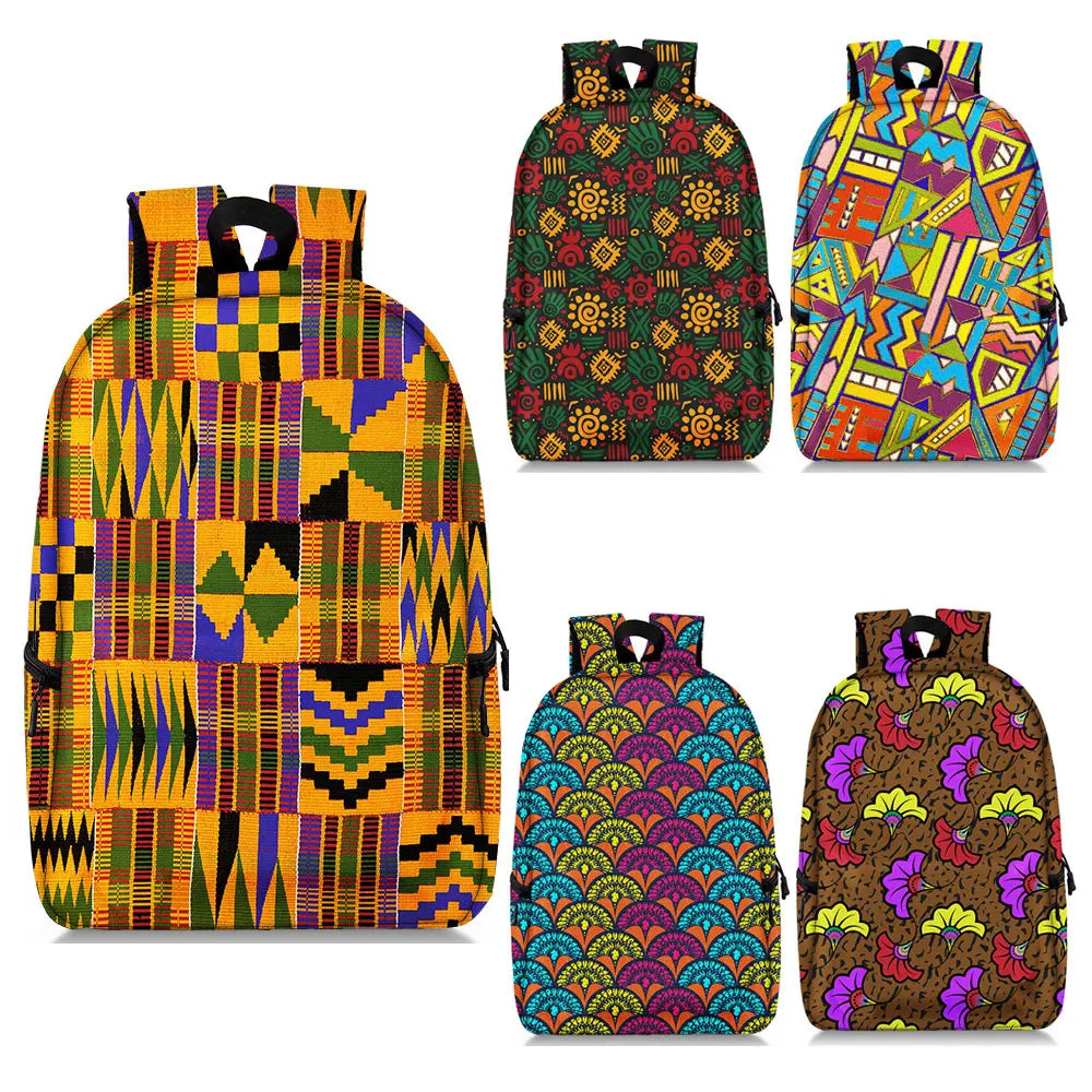 Afro Tribal Flower Backpack